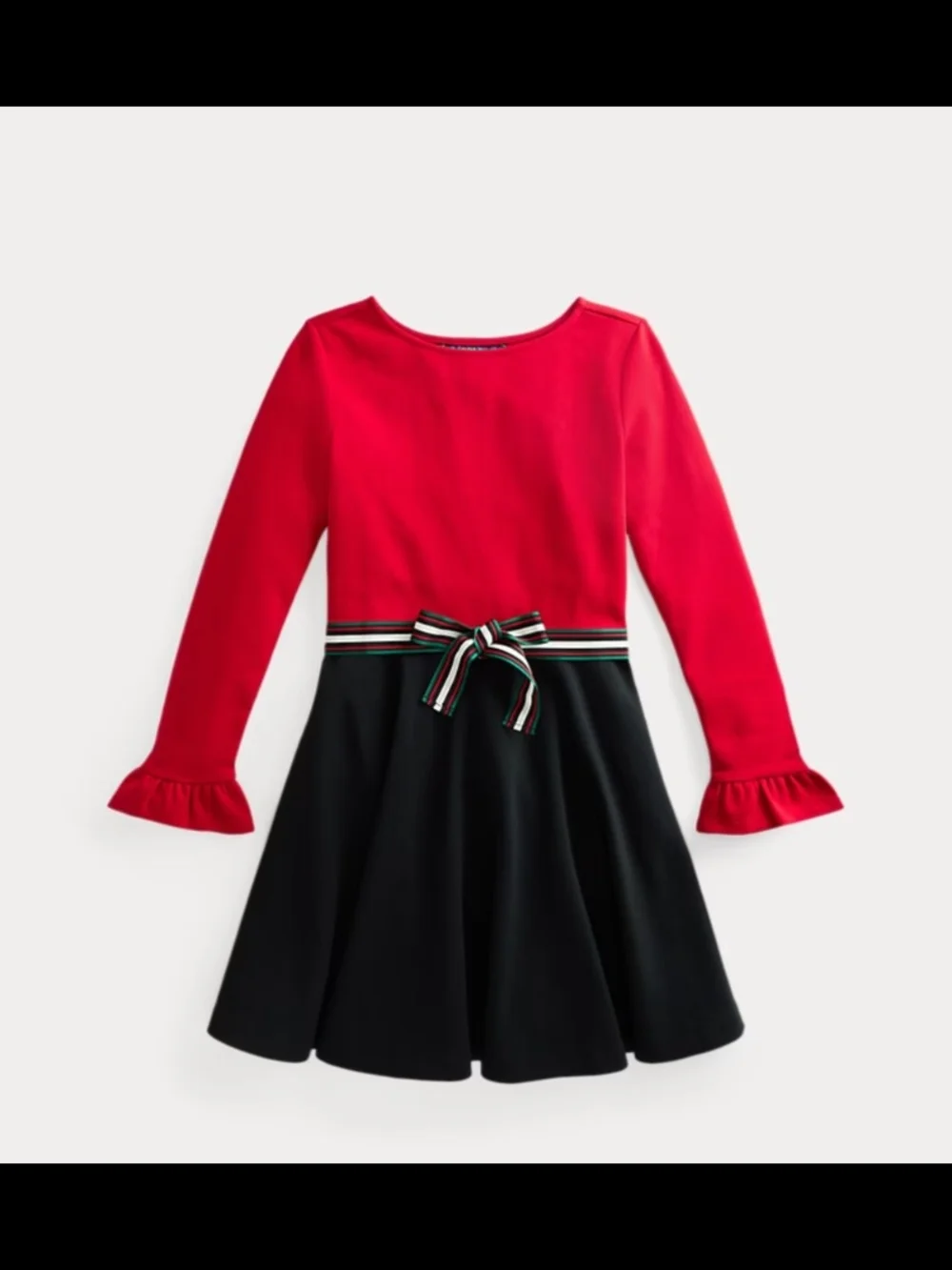 Ralph Lauren Two-Tone Stretch Ponte Dress 9M